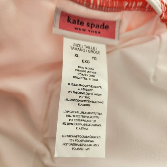 Kate Spade Floral crisscross swimsuit size XL - Picture 5 of 5